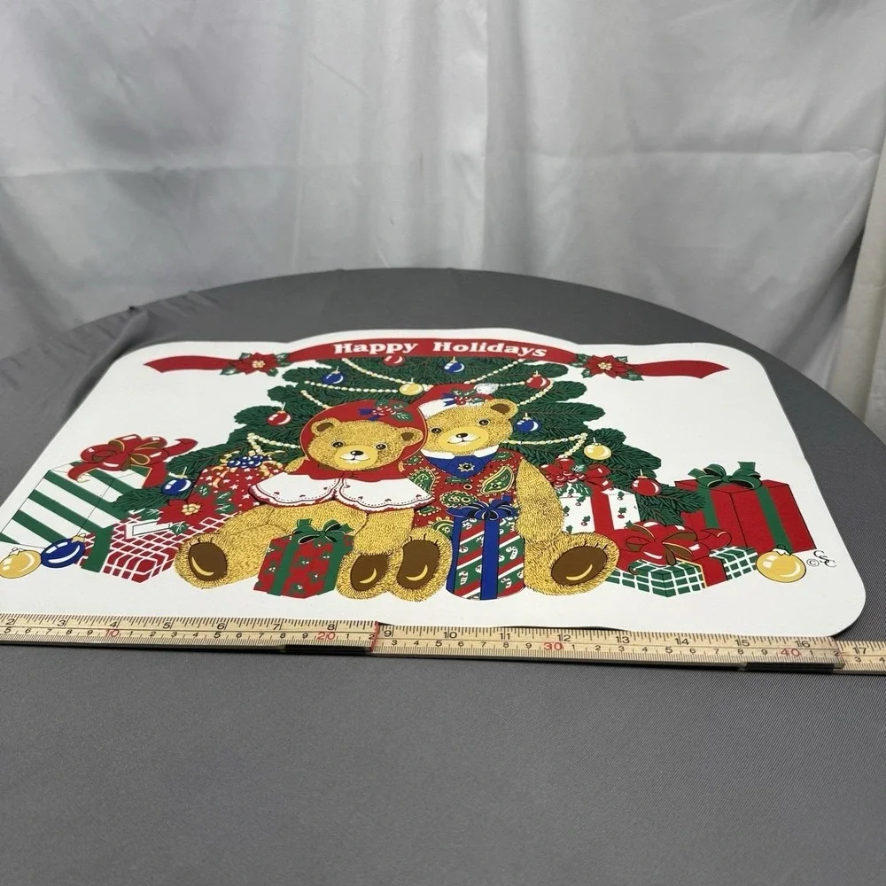 Happy‎ Holidays Teddy Bear Placemats 18